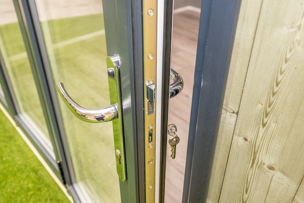 Chrome door handle detail