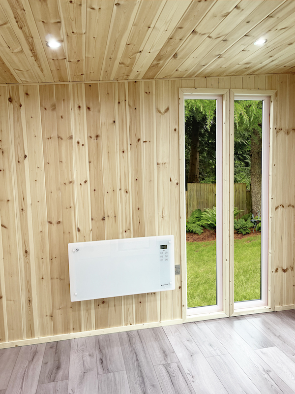 The Suite interior - UPVC fixed gable end windows