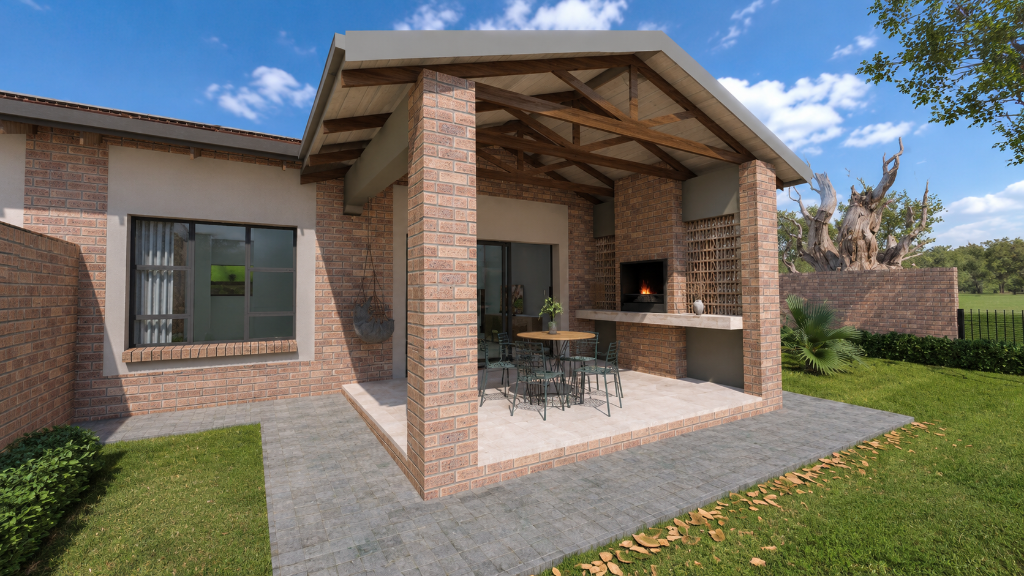 Simplex patio exterior braai