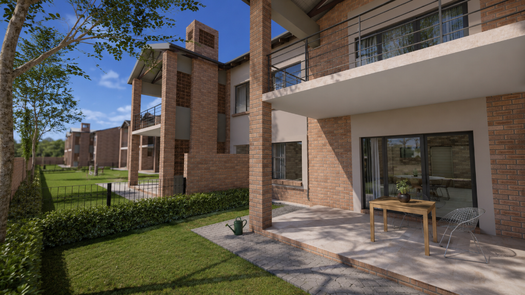 Stack units garden view exterior
