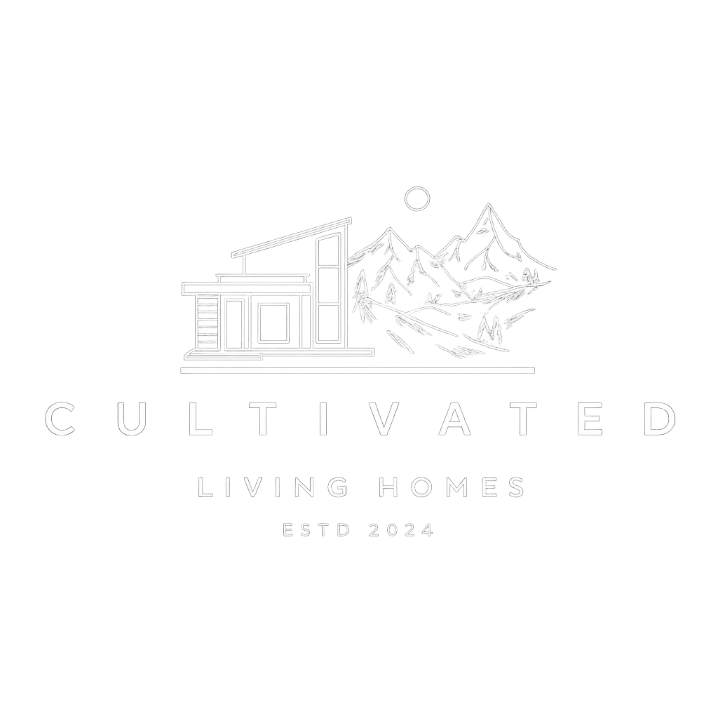 Cultivated Living Homes White Ghost Logo