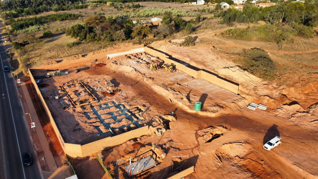 Foundation work in progress