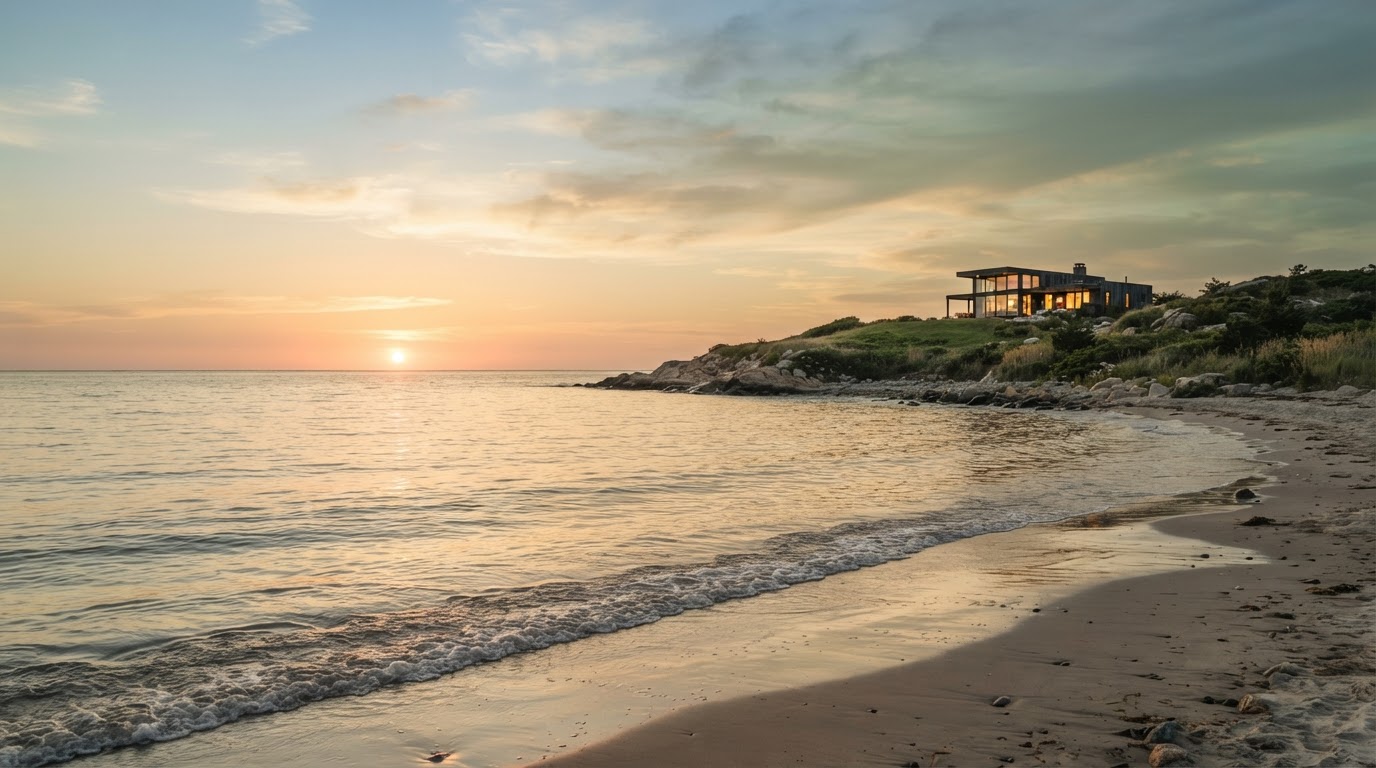 Serene coastal California neighborhood representing home preservation and community