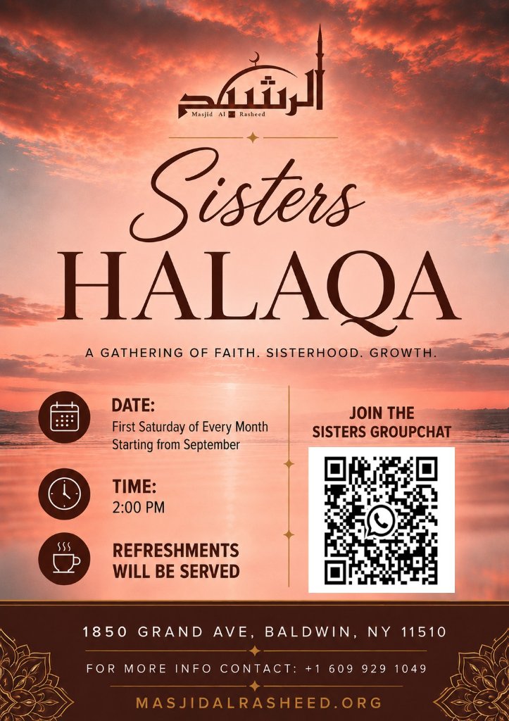 Sisters Halaqa flyer