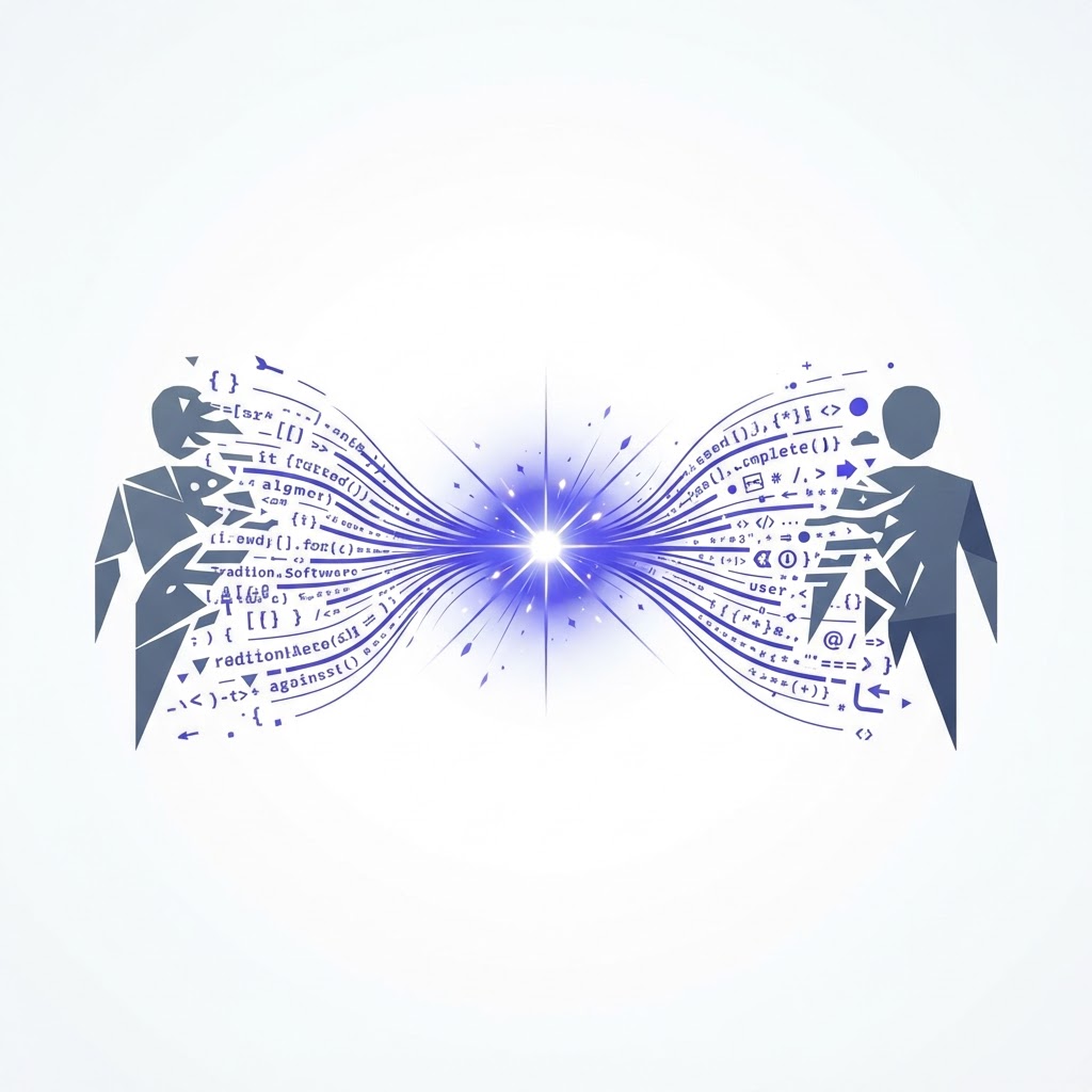 When the Code Writes Itself: Two Shifts Rewriting Software and the Future of Work