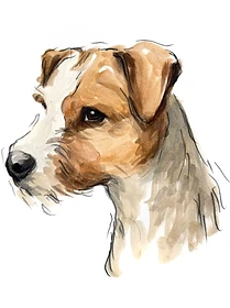 Custom hand drawn pet portrait of Lily by Ruben Baghdasaryan