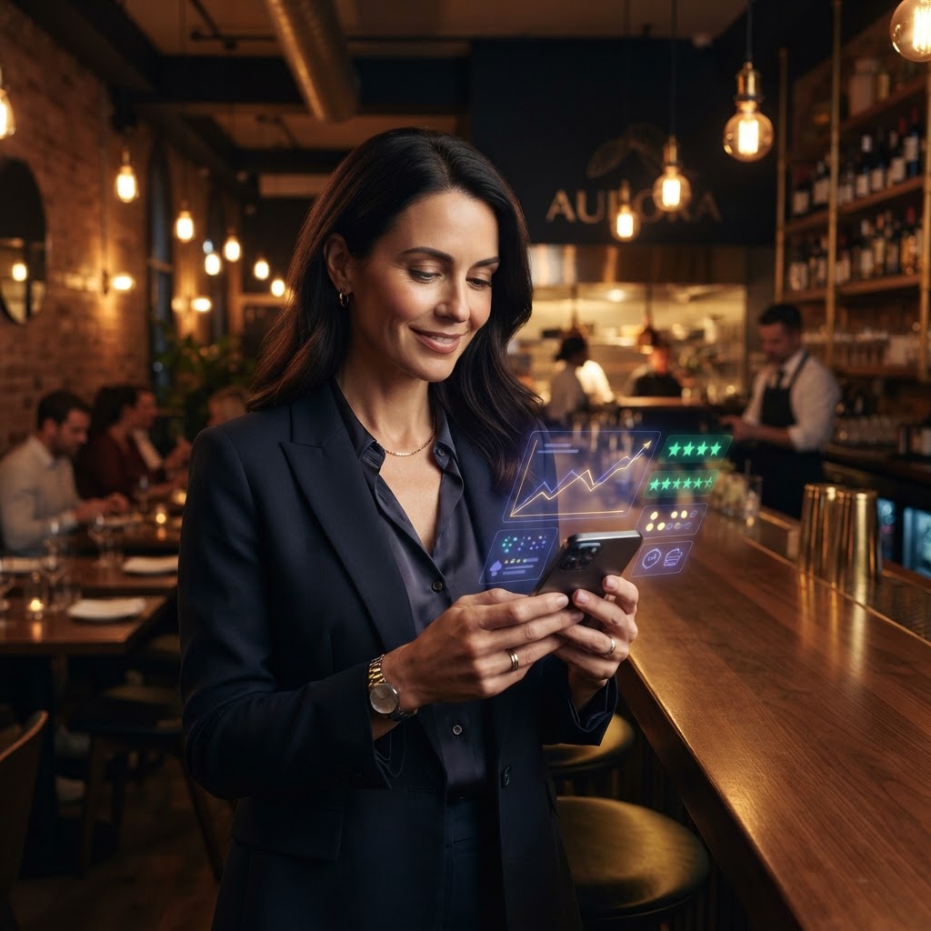 Control del crecimiento del restaurante desde el móvil