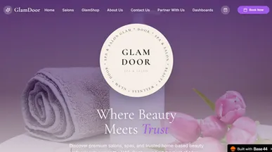Glam Door template preview