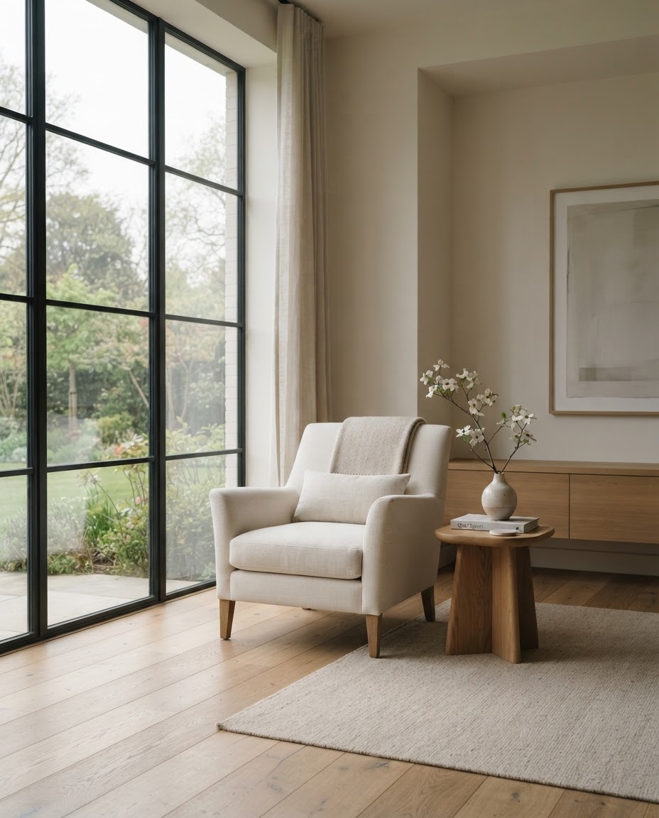 Estate interior being prepared for transition