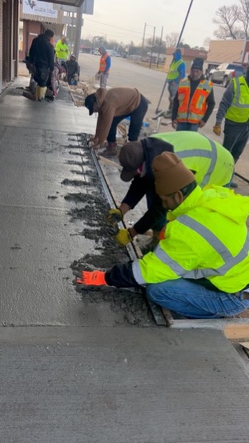 Sidewalk Finishing