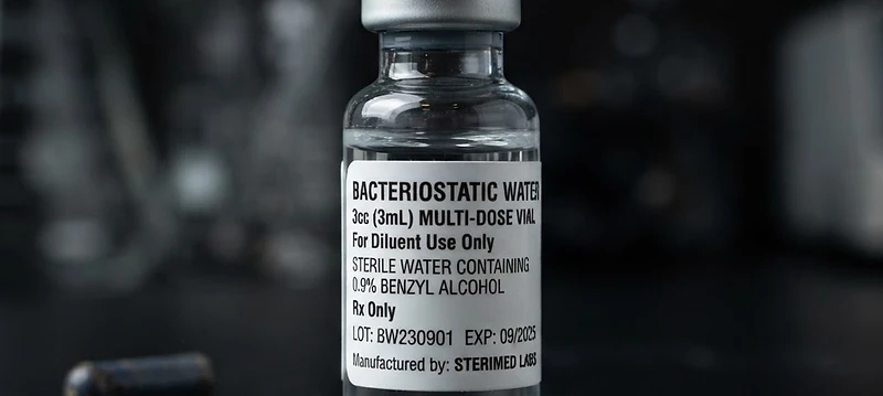 Bacteriostatic Water 3cc research specimen