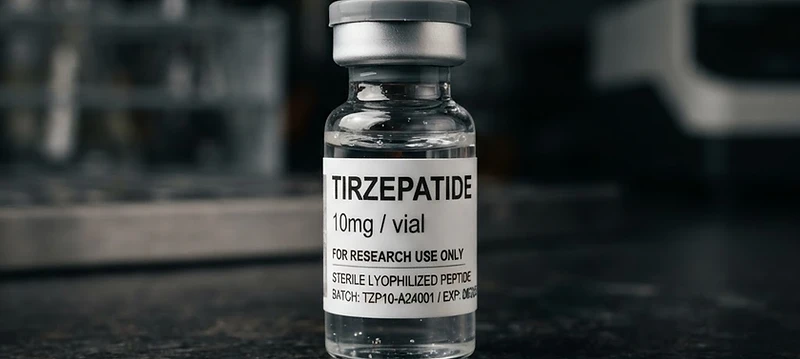 Tirzepatide 10mg research specimen