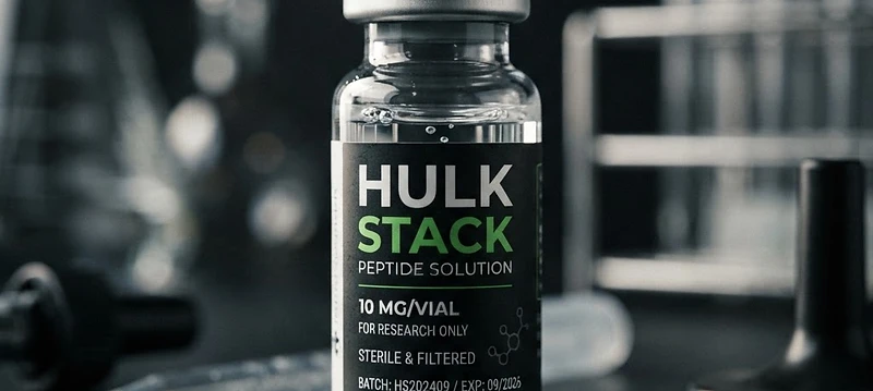 Hulk Stack (CJC-1295 5mg, Ipamorline 5mg) research specimen