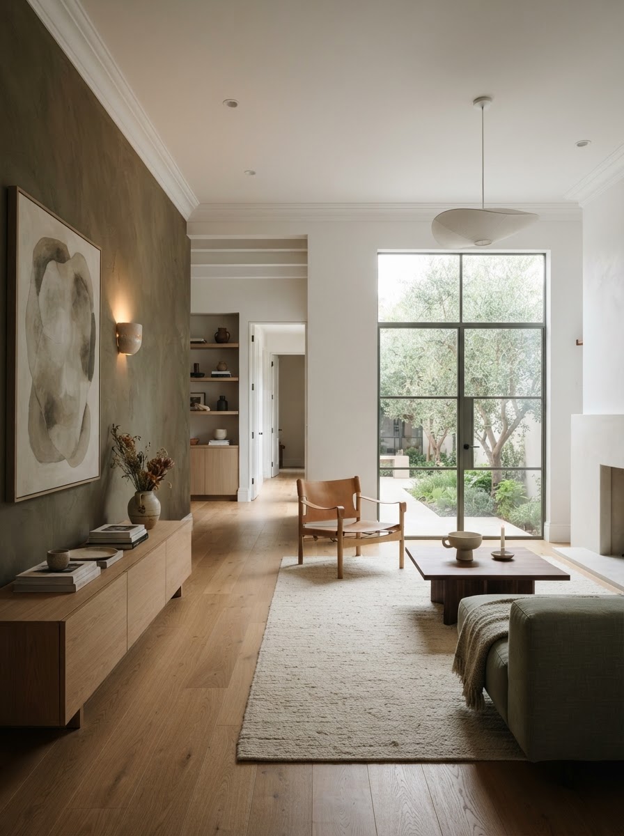 Freshly painted luxury interior