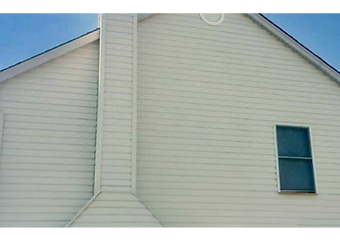 Clean house siding after washing