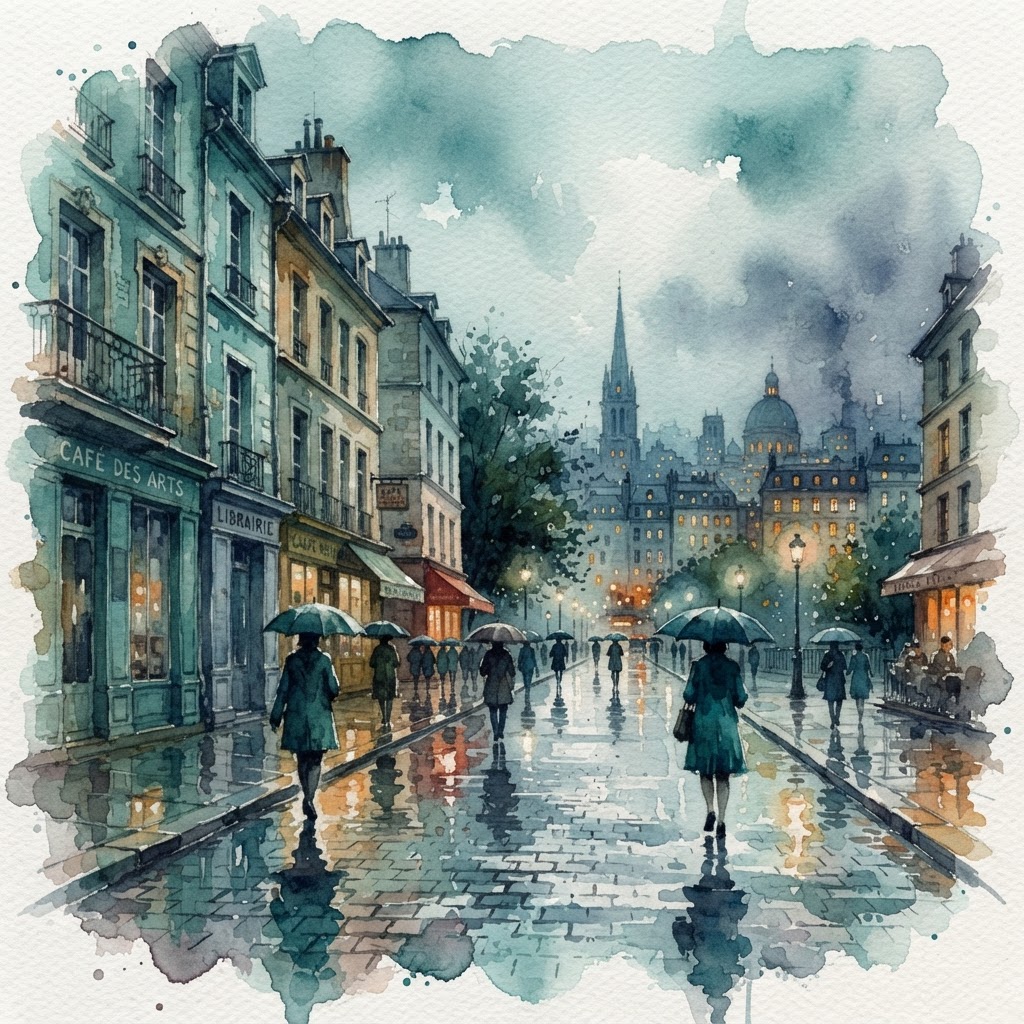 Rainy Cityscape