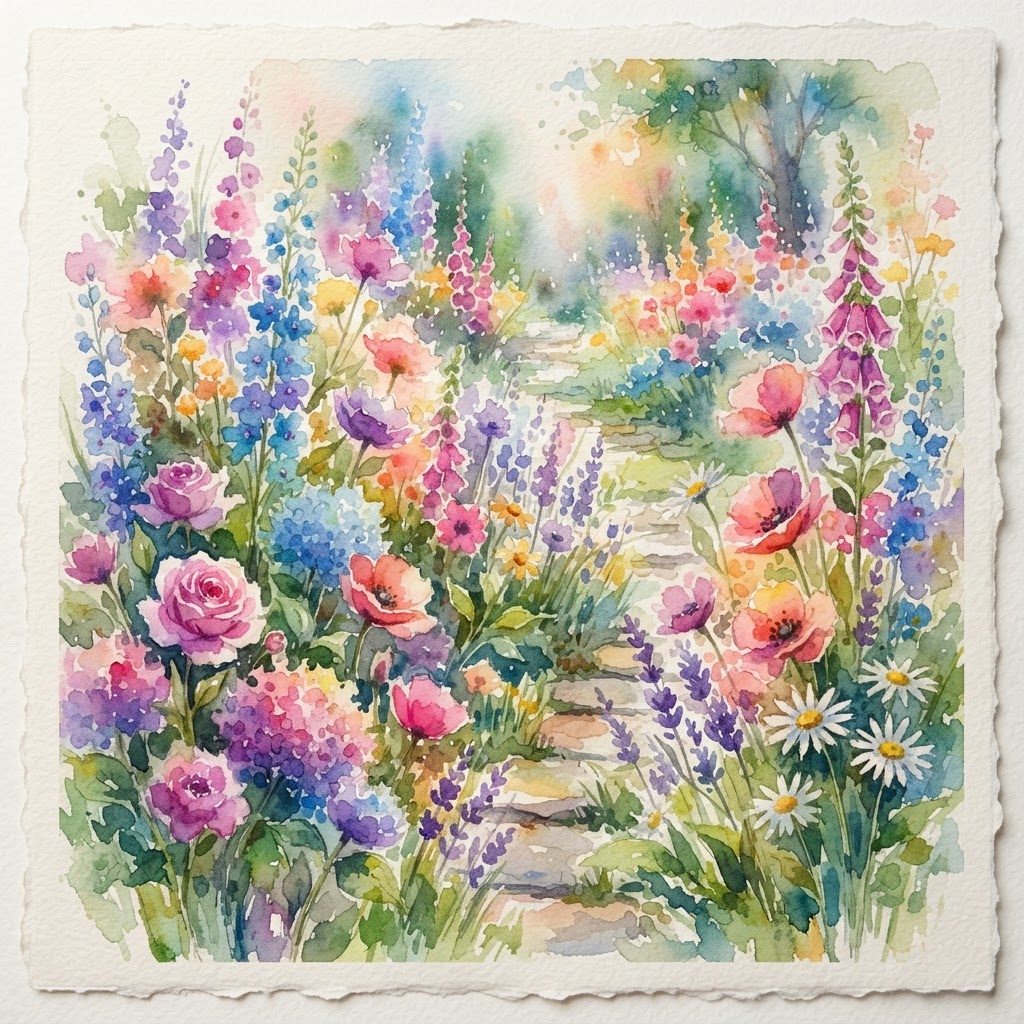 Watercolor Garden