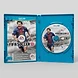 Open Wii U case for FIFA Soccer 13 displaying the game disc and instruction manual inside the blue plastic shell