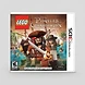 Front cover of LEGO Pirates of the Caribbean for Nintendo 3DS featuring Captain Jack Sparrow and pirate minifigures