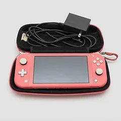 Nintendo Switch Lite Console Bundle (Coral)