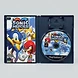 Open Sonic Heroes for PlayStation 2 showing the game disc and cover art featuring Sonic, Tails, and Knuckles inside the case
