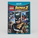 Front cover of the LEGO Batman 2: DC Super Heroes game for Wii U featuring Batman and other DC characters