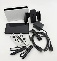 Nintendo Switch OLED Model - White Edition - Complete Bundle