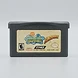Front view of the SpongeBob SquarePants: SuperSponge Game Boy Advance cartridge with a beige label on a grey casing