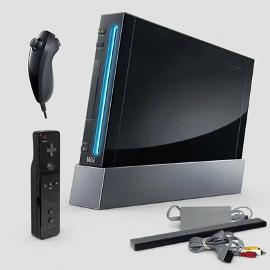 Nintendo Wii Console Black/White - (Model RVL-001) — Black Nintendo Wii Console Bundle - (Model RVL-001) (Other) — photo 3 of 3