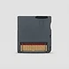 Back of a Resident Evil Deadly Silence Nintendo DS game cartridge showing the gray casing and metal contact pins