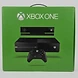 Front view of a black Xbox One 500GB console bundle box featuring the console, controller, and Kinect sensor on the cover