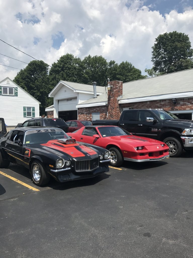 Classic Camaros serviced at Sacco's Auto Repair