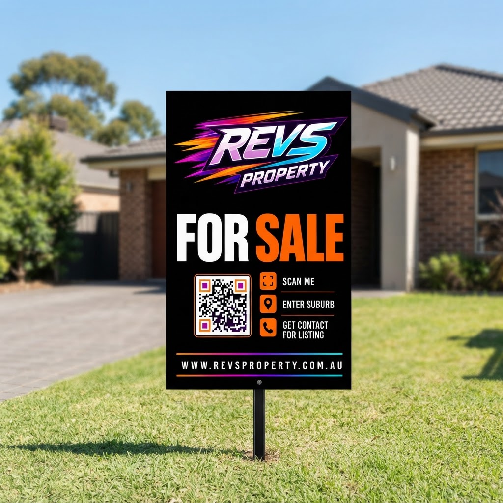 Professional physical For Sale By Owner yard sign dispatched by REVS PROPERTY