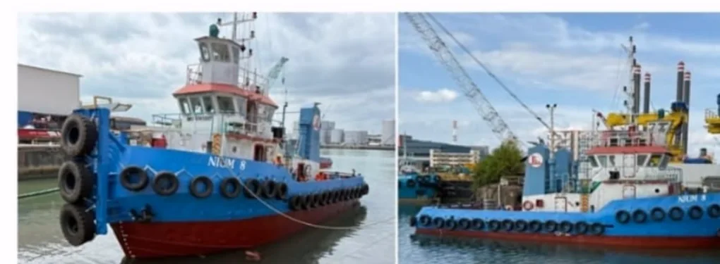 NIJM 8 pusher/towing tug — vessel views supplied for listing O7-0054