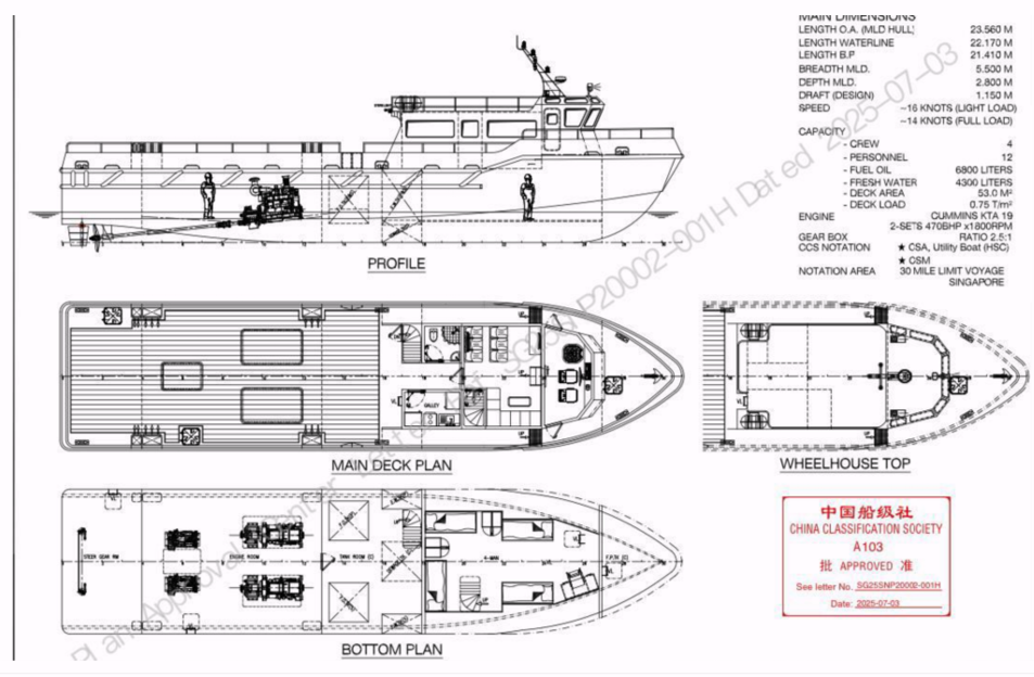 23.5m Aluminium Supply Boat (Newbuild)