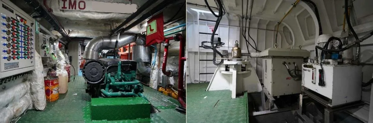 200 Pax Catamaran — machinery space