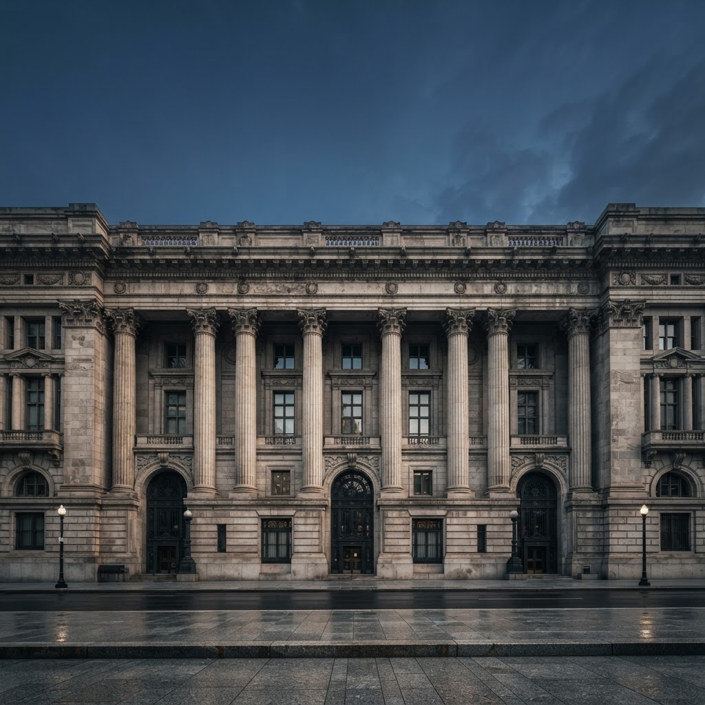 Monumental institutional architecture