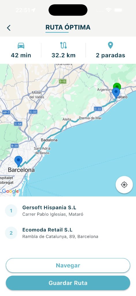 Clientes, Agenda y Rutas