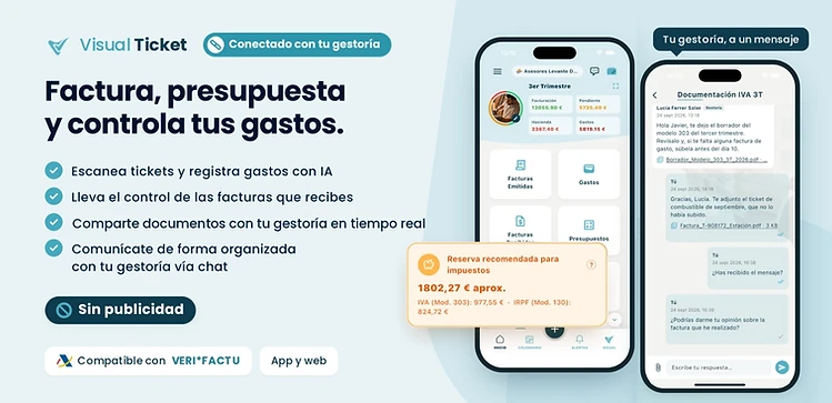 Visual Ticket: factura, presupuesta y controla tus gastos desde la app