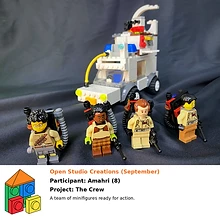 A team of minifigures ready for action.
