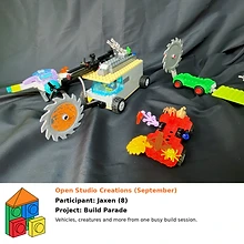 Vehicles, creatures and more from one busy build session.