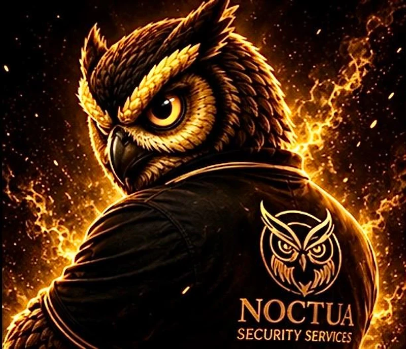 Noctua Security Services officer on duty, providing SIA-licensed security nationwide across the UK