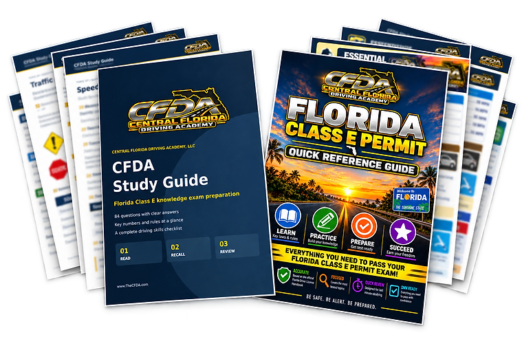 Florida Permit Study Guide and Quick Reference Sheets covers