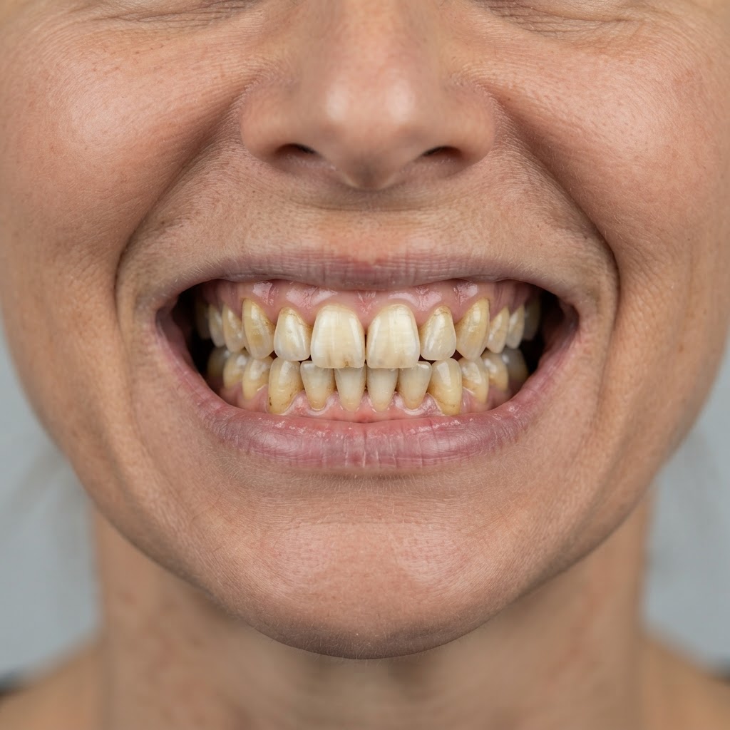 Professional whitening — before