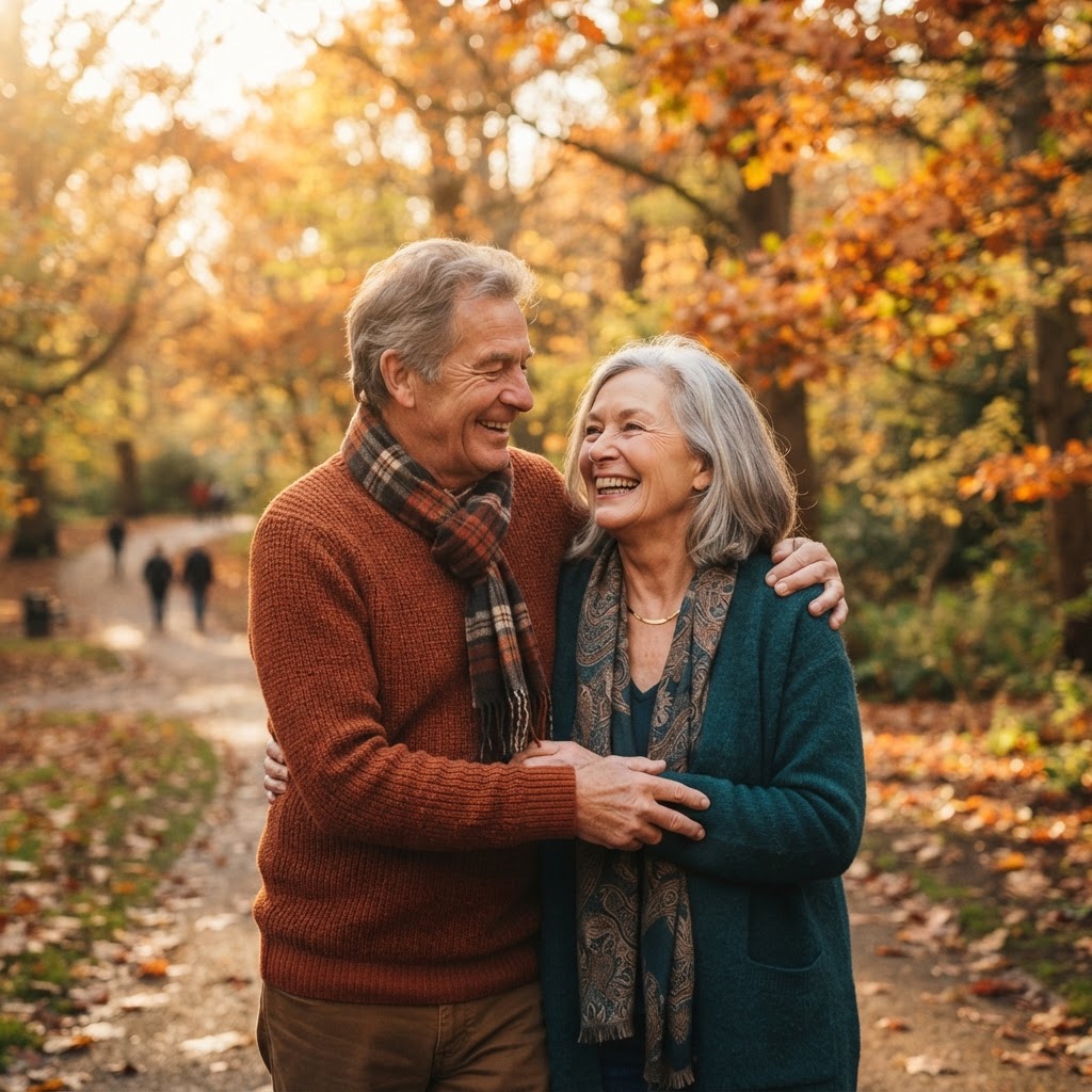 Happy couple with healthy smiles at Mega Dental Richmond TX