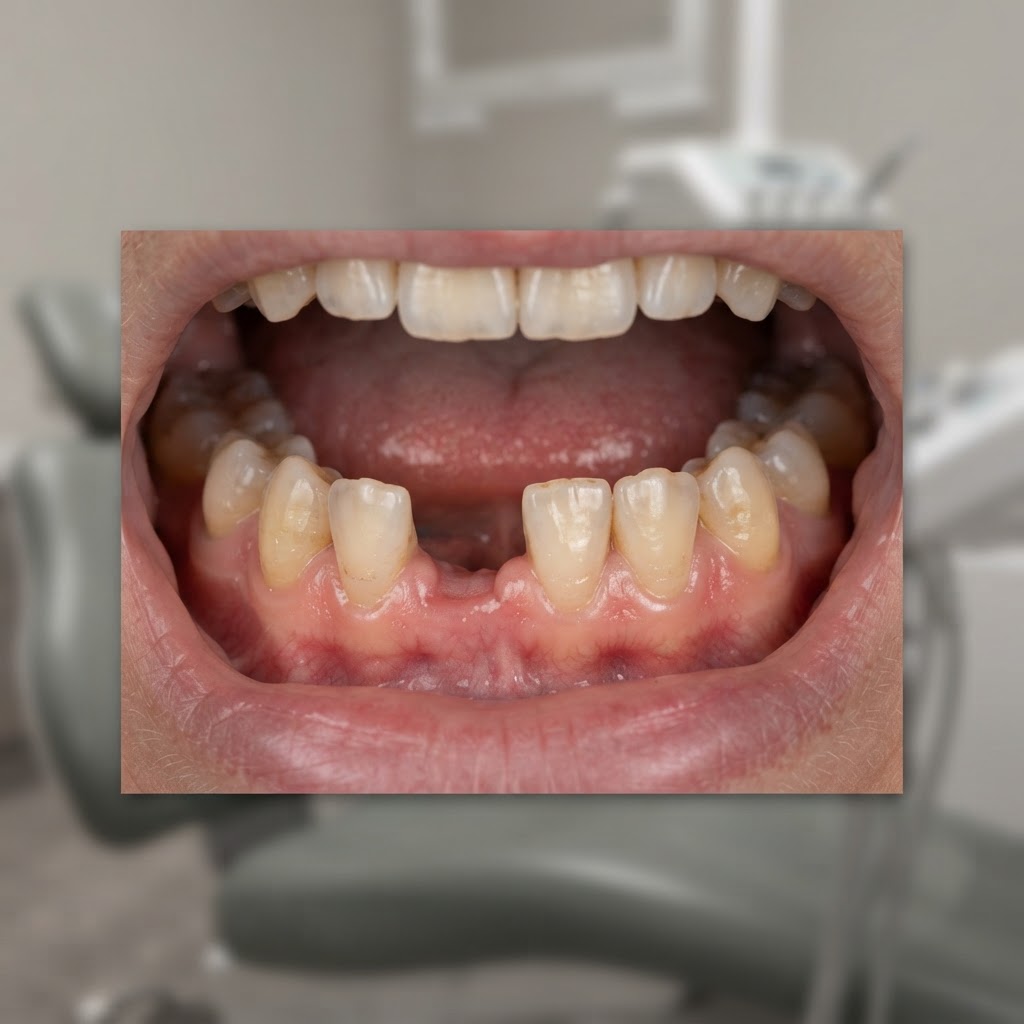 Single-tooth implant — before