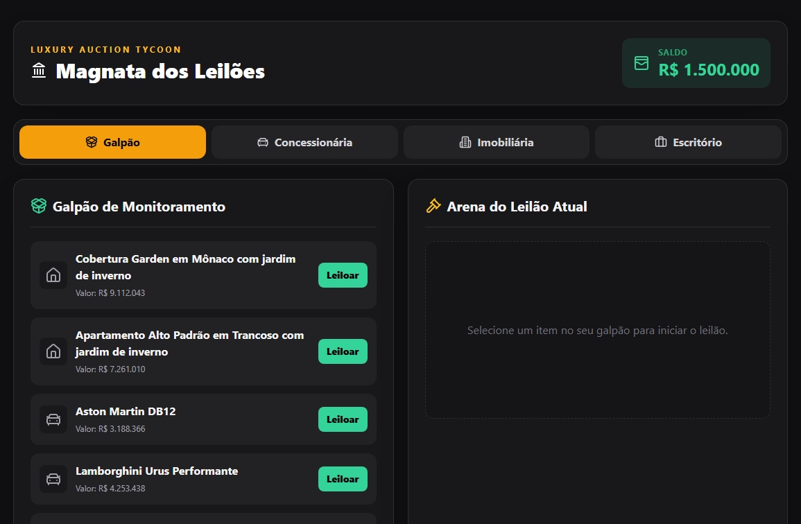 Magnata Dos Leiloes  template preview