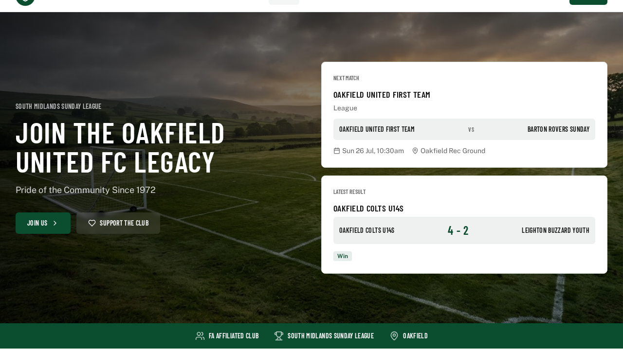 Football Club Website (UK Grassroots) template preview