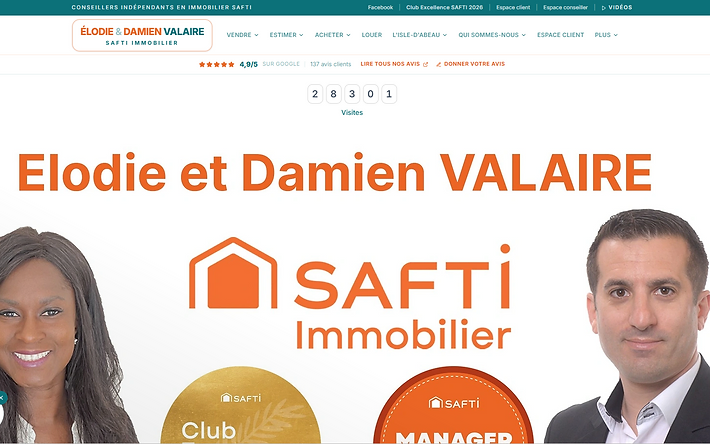 Élodie & Damien Valaire — SAFTI Immobilier