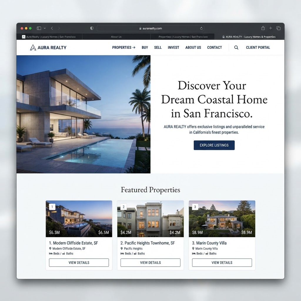Site après refonte — Une agence immobilière indépendante gagne en crédibilité en ligne